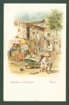 Heyden, Jan van der - ( Postcard ) Dutch East Indies: Eetwaren verkoopers Java