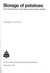 Rastovski, A. en Van Es, A. en anderen - Storage of potatoes / druk 1