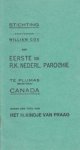 COX, Cornelis - Stichting door pastoor William Cox der Eerste R.K. Nederl. Parochie te Plumas (Manitoba), Canada, onder den titel van Het Kindje van Praag.
