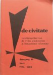 Annot Jan Koen e.a. - De civitate Verenigingsblad van civitas studiosorum in fundamento reformato jaargang 35 no 4 febr 1985