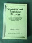 Buxton, Richard F. - Eucharist and Institution Narrative Buxton, Richard F. - Eucharist and Institution Narrative
