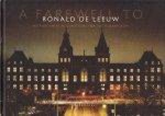  - A farewell to Ronald de Leeuw