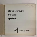 W. Bosman - Driekwart eeuw Quick 1896 - 1971
