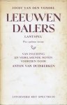 Vondel, Joost van den - Leeuwendalers, lantspel. inl.: Anton v. Duinkerken