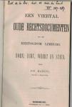 Habets Jos ( 1829-1893  Streekhistoricus ) - Een viertal oude rechtsdocumenten uit het hertogdom Limburg. Born, Echt, Weert en Stein.