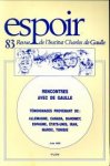  - Espoir  Revue de l'Institut Charles de Gaulle n° 83