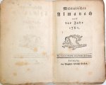 Gibraltar: (Anonym). - (Booklet with 2 titles:): Militarischer Almanach auf das Jahr 1780 (and) Militarisches Taschenbuch auf das Jahr 1780.