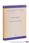 Baumgärtel, Friedrich / Johannes Herrmann. - Festschrift Friedrich Baumgärtel zum 70. Geburtstag 14. Januar 1958. Gewidmet von den Mitarbeitern am Kommentar zum Alten Testament (KAT). Für den Druck herausgeben von Leonhard Rost.