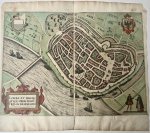 Guicciardini, Lodovico (1521-1589) - [Antique city view, Deventer, 1648] Liberae Et Hanse Aticae Vrbis Dave Triesis Delineatio (Deventer), published 1648, 1 p.
