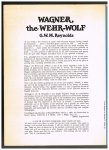 Reynolds, G.W.M. - Wagner, the wehr-wolf
