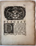 Staaten des Furstendoms Gelre en Graafschaps Zutphen - [Pamphlet, Gelderland, 1756] Publicatie. Placaat. De Staaten des Furstendoms Gelre en Graaffschaps Zutphen, ...alsoo ons wederom op nieuw klagten zyn voorgekomen, dat (...) heetvelden in den brand te steeken (...) met het oogmerk haare schaape...