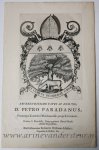 François van Bleyswijck (1671-1746) - [Antique book plate, 1714] Allegorical illustration from BATAVIA SACRA, published 1714, 1 p.