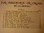 Newell; J.E. - Hymn Tunes with Varied Harmonies for Pianoforte or Organ - Volume 3