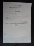  - Verklaring van al dan niet lid zijn van de Nederlandsch Israelietische Gemeente nav de verordening van den Rijkscommisaris van het bezette Nederlandsche gebied betreffende de aanmeldingsplicht van personen van geheel of gedeeltelijk Joodschen bloede