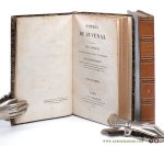 Juvenal / Jean Dusaulx (Trad.) / Jules Pierrot (ed.). - Satires de Juvénal traduites par J. Dusaulx. Nouvelle édition revue et corrigée par Jules Pierrot. [ 2 volumes ].