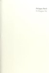 Beck, Philippe. - 10 Élégies Hé.