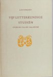 Koopmans, J. - Vijf letterkundige studiën over de 17de en 18de eeuw.