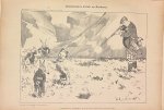 Braakensiek, Johan (1858-1940) - [Original lithograph/lithografie by Johan Braakensiek] Chamberlain's kritiek op Kitchener, 7 April 1901, 1 pp.
