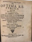 Behrens, Joachimus, Cella Luneburgicus; Praeses: Conring, Hermann - Dissertation 1652 I Exercitatio politica de optima republica [...] Helmstedt Henning Müller 1652.