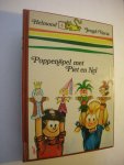 Contrijn, L tekst / Dacquin, tekeningenn. - PoppenSpel met Piet en Nel. Handleiding voor het zelf maken van handpoppen, eenvoudige poppenkasten, decors, rekwisieten en geluiden. Enkele spelletjes en verhaaltjes.