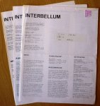 Poulain, Norbert   Caese, Georgette   Buck, Saskia De - Interbellum  Bulletin van Interbellum - Vereniging voor de studie van de vernieuwende creativiteit tussen de twee wereldoorlogen - v.z.w.