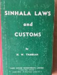 Tambiah, H.W. - Sinhala laws and customs