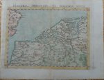 Gastaldi (439 euro); Ruscelli (239 euro); Porcacchi (119 euro). - Eerste aparte kaart gravure van de Nederlanden Nederland, oudste gedrukte kopergravure en de twee gravures van navolgers. Flandria, Barbantia e Holanda Nova; Fiandra, Brabantia, et Holanda Nuova; Descrittione dell' isola d'Hollanda.