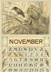 HOYTEMA, Theo van [HOIJTEMA] - Kalenderblad T. v. Hoytema - Bonte kraai  - november - kalenderjaar 1915.