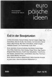 Mytze, Andreas W. (Herausgabe) - Europäische ideen, Exil in der Sowjetunion.