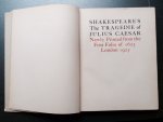 Shakespeare, William. - The Tragedie of Julius Caesar: Newly Printed From the First Folio of 1623 (the Players' Shakespeare).