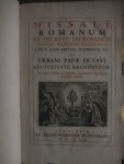 N.n.. - Missale Romanum ex decreto sacrosancti concilii Tridentini restitutum. Concilii Tridentini Restitutum, S. Pii V. jussu editum, Clementis VIII. Et Urbani Papae Octavi Auctoritate Recognitum etc..