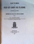L.Gilliodts-Van Severen - Coutumes des pays et comté de Flandre quartier de Furnes coutumes de la ville et du port de Nieport L.Gilliodts-Van Severen - Coutumes des pays et comté de Flandre quartier de Furnes coutumes de la ville et du port de Nieport