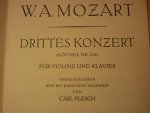 Mozart. W.A. (1756 – 1791) - Konzert G-Dur KV 216; für Violine und Orchester  Ausgabe für Violine und Klavier Herausgegeben und mit kadenzen versehen von Carl Flesch)