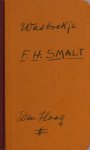 Smalt, F.h. - Sipke Huismans. - Wasboekje.