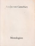 Anselm von Canterbury - Monologion. Lateinisch-deutsche Ausgabe van P. Fransciscus Salesius Schmitt O.S.B. - Abtei Wimpfen