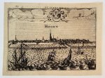 Lodovico Guicciardini (1521-1589) - [Antique print, engraving] DE STADT HOORN -- Hoorn, published ca. 1617.