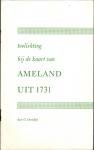 Overdiep, G. - Toelichting bij de kaart van Ameland uit 1731