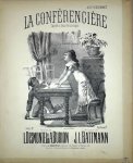 Battmann, J.L.: - La conférencière. Sayneté à deux personages