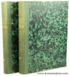 Quetelet,  A. (Adolphe) - Sur le climat de la Belgique. Première partie: Rayonnement solaire et températures de l'air et du sol.  1845.  - Deuxième partie:  Direction, intensité, durée et caractères distinctifs des vents. 1848  - Trosième partie: De l'électricité ...