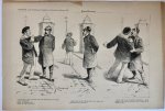 Braakensiek, Johan (1858-1940) - [Original lithograph/lithografie by Johan Braakensiek] Gemoedsbezwaren, 23 Januari 1887, 1 pp.