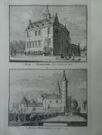 Heemstede. - 't Huis te Heemstede, buiten Haarlem, van voren/ 't Huis te Heemstede, van agteren, 1752.