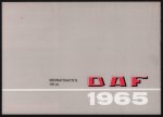 DAF - (AUTO FOLDER - CAR BROCHURE) Bedrijfsautos 165 Pk  DAF 1965 - Voor elk bedrijf het juiste type