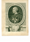 Cars, Laurent - Fr. Gerard Tum Fondateur de l'Ordre de St. Jean de Jerusalem. Originele kopergravure