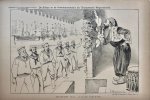 Braakensiek, Johan (1858-1940) - [Original lithograph/lithografie by Johan Braakensiek] De Sultan en de vlootdemonstratie der Europeesche Mogendheden, 24 November 1895, 1 pp.