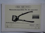 N.n.. - Attila Scherna Arico. Spezialfabrik für Haar-, Bart- und Bibikopfschermaschinen. Speciality manufacturers of hairclippers, beardclippers, shingling and bobbing clippers. Illustrated trade catalogue.