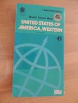 bartholomew - bartholomew world travel map  -united states of america - western