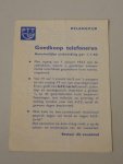PTT - PTT - Goedkoop telefoneren per 1-1-1962