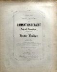 Berlioz, Hector: - La damnation de Faust. Légende dramatique en quatre parties. Oeuv. 24. Grande partition. Avec texte français et allemand. Traduction allemand par M. Minslaff {Extrait: Menuet des follets]
