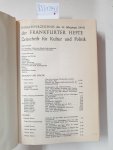 Kogon, Eugen und Walter Dirks (Hrsg.): - Frankfurter Hefte : Zeitschrift für Kultur und Politik : (33. Jahrgang 1978 : Heft 1 - 12 komplett in zwei Bänden I + II) :