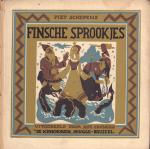 Schepens, Piet (tekst) en J. Crunelle (uitgebeeld door) - Zweedsche Sprookjes + Finsche Sprooks, 88 pag. + 897 pag. hardcover, goede, gebruikte staat (wat gebruikssporen en vlekken omslag)